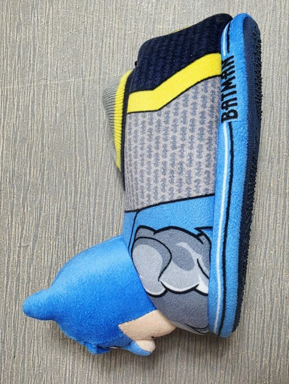 DC Comics Batman Superman Superhero Kid Boy Plush Slippers House Shoe Size 11-12